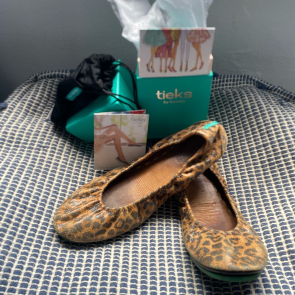 Tieks Cheetah Print Ballet Flats